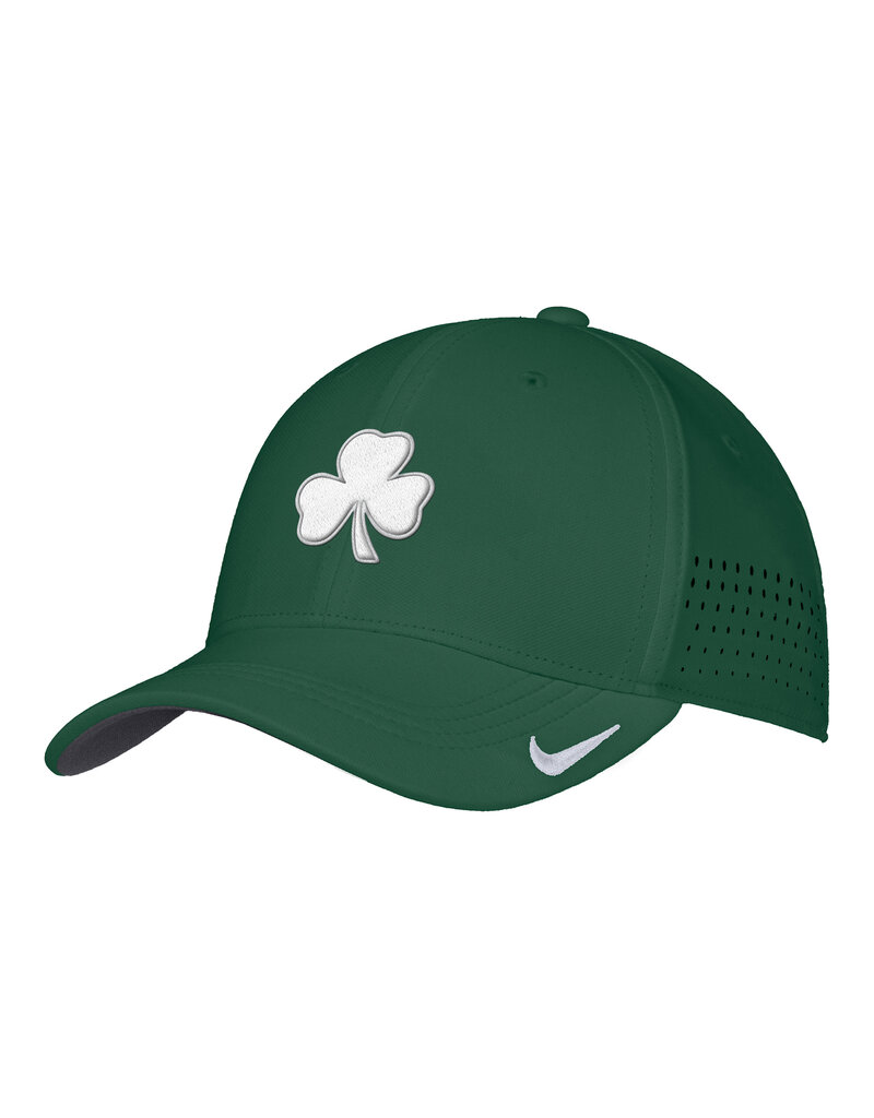 Nike Nike Club Structured Fitted Swooshflex Green Hat Shamrock Logo