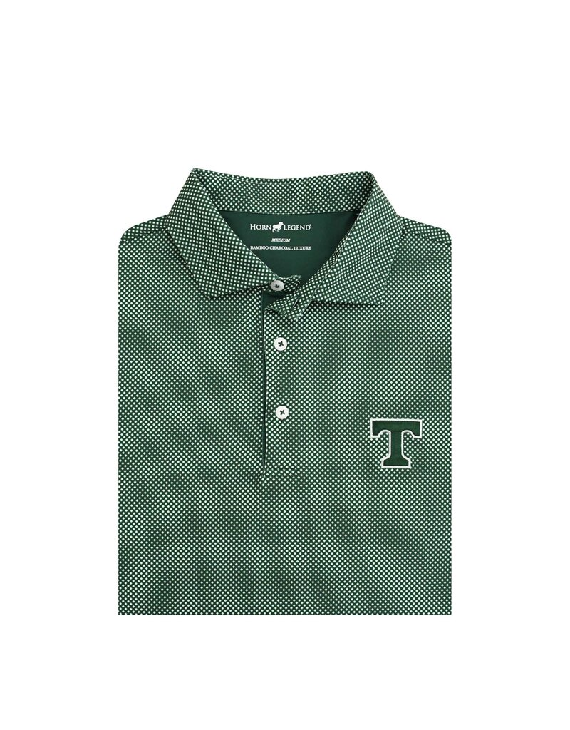 Horn Legend Performance Green & White Polo HL1150
