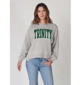 Chicka-d Burnout Boxy Crew Pullover Steel
