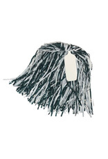 Game Faces White Paddle Shaker Pom Pom