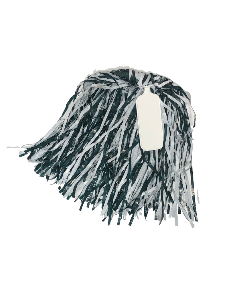 Game Faces White Paddle Shaker Pom Pom