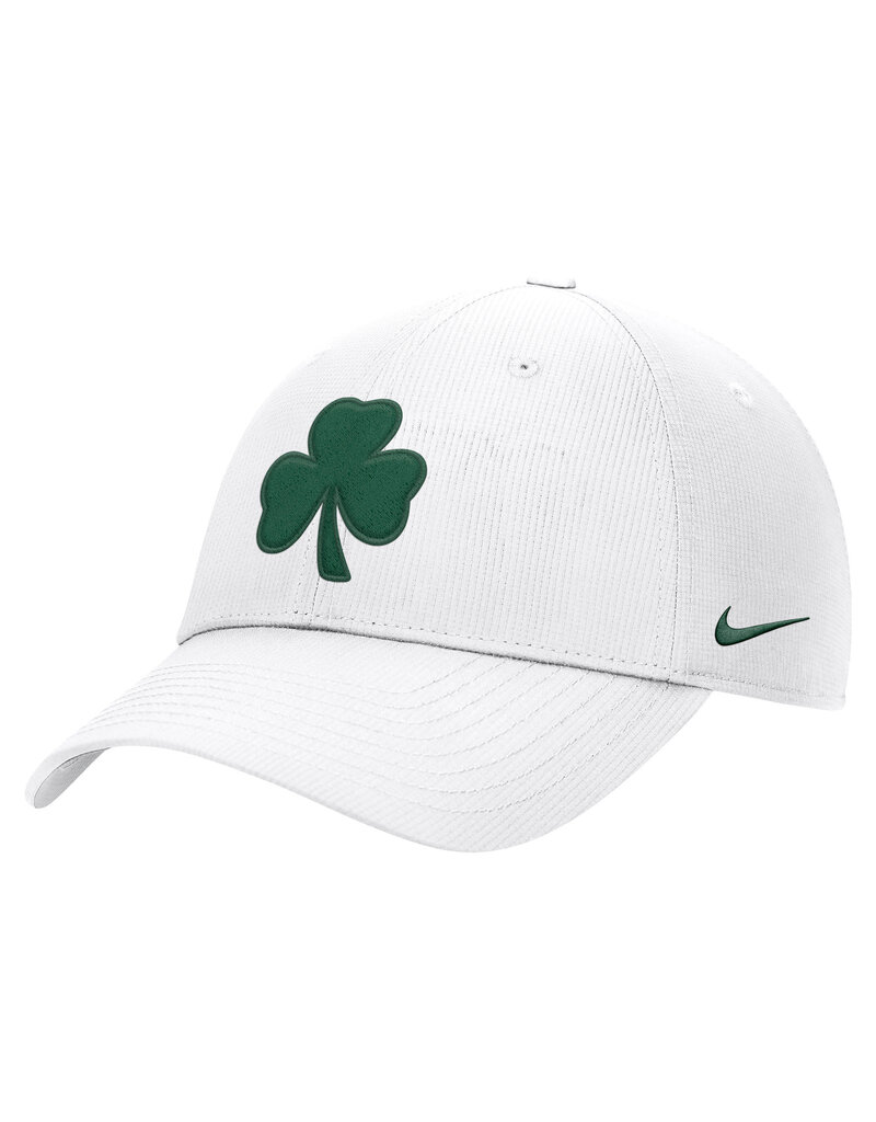 Nike Nike White DriFit Club Structured Hat Shamrock Logo
