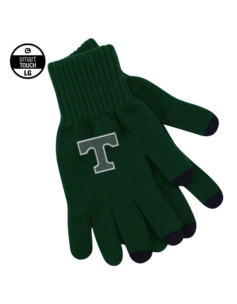 Logo Fit Deluxe Knit Texting Gloves Green