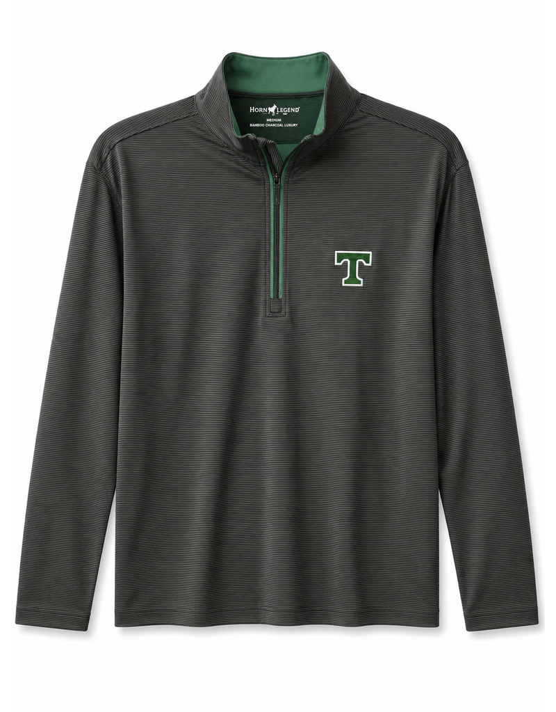 Horn Legend Performance Black Pin Dot Green 1/4 Zip Style HL1009Q