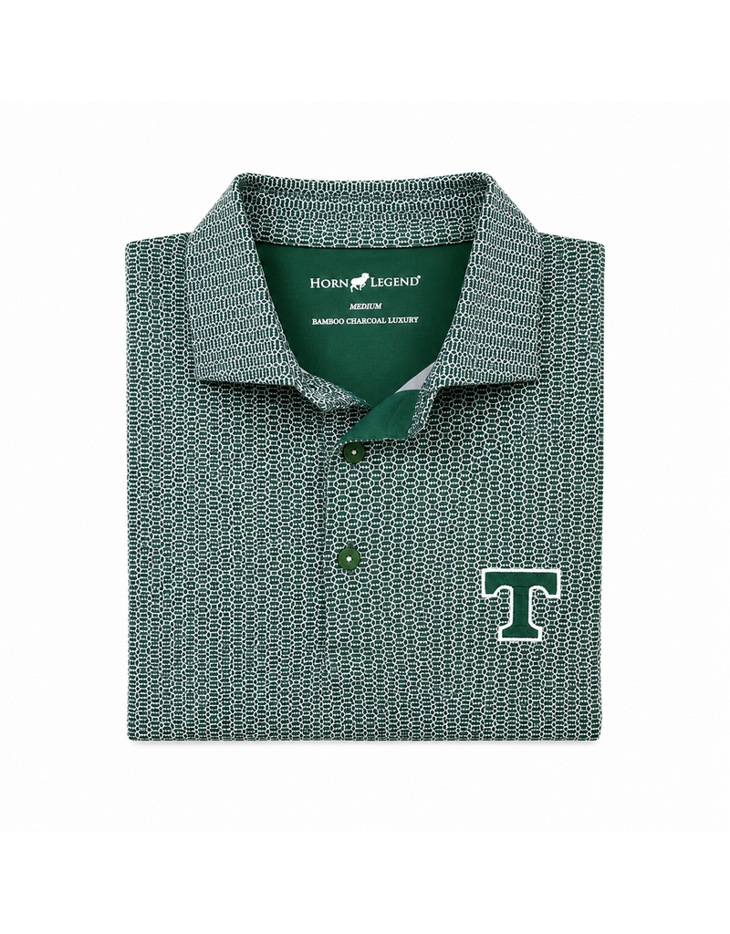 Horn Legend Performance Green Football Touchdown  Polo