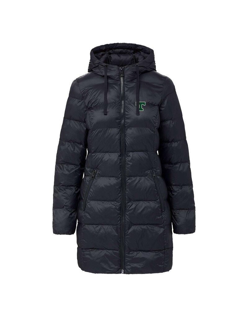 OCS Women's Black 3/4 length Puffer Coat  Waterproof
