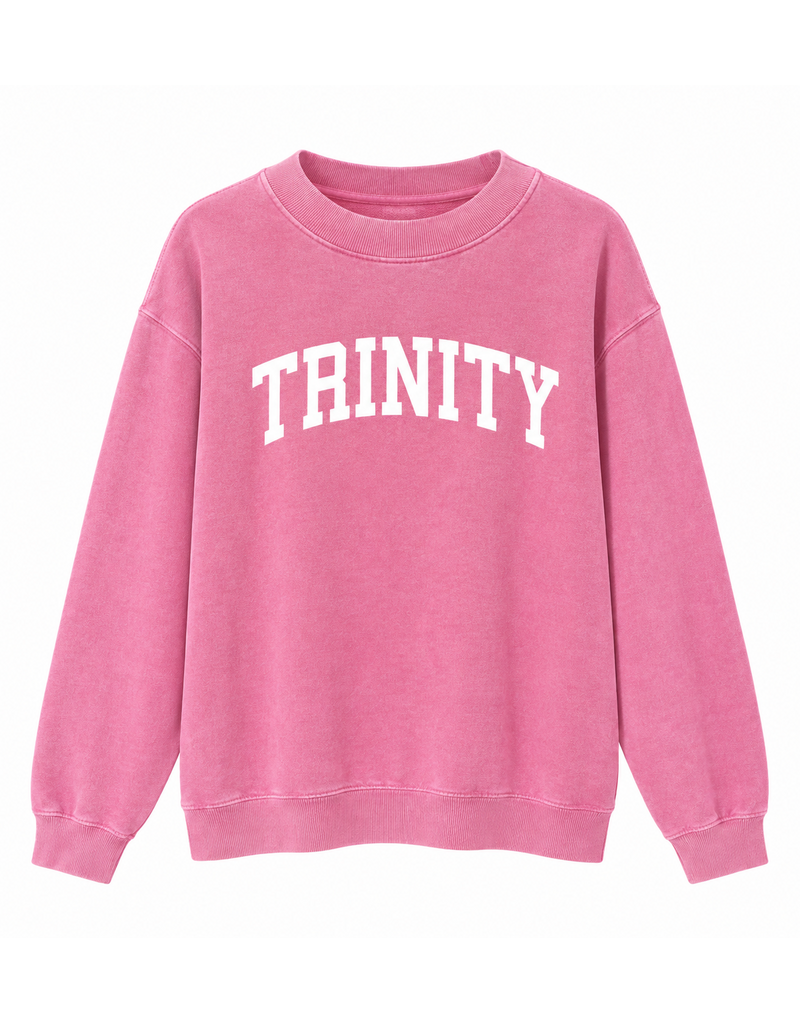 University Girls New Pink Chicka-D Old School Crew