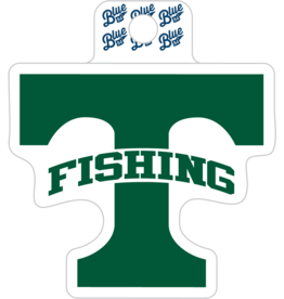 Blue 84 Power T Fishing Sticker