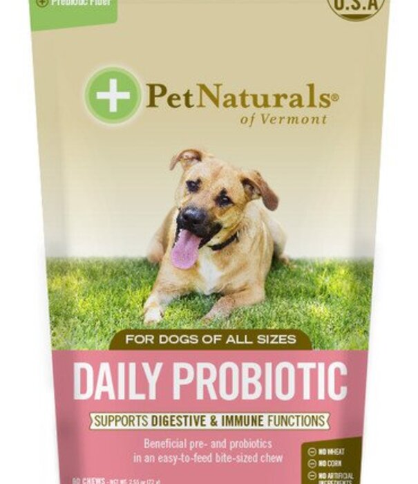 Pet Naturals of Vermont Daily Digestion Probiotic Dog 60 ct