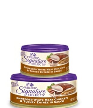 Wellness Canned Cat Signature Selects White Meat Chicken W/ Turkey Shredded 2.8 OZ