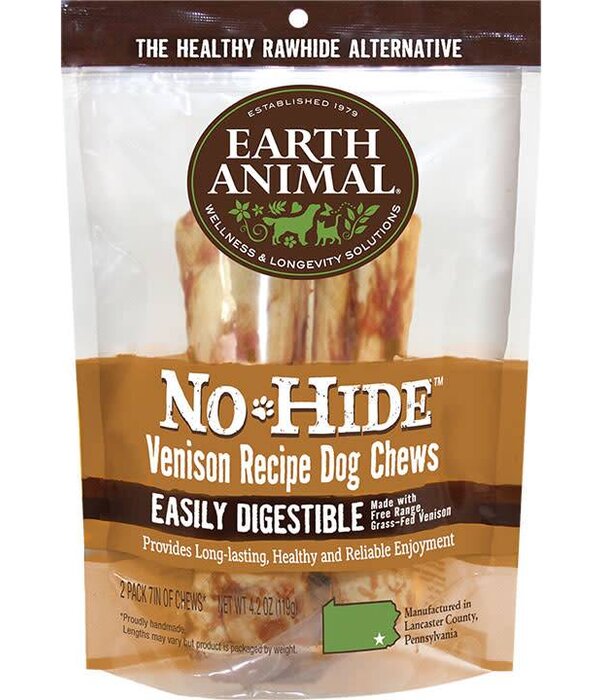 Earth Animal Dog No Hide Chews 4 Inch 2 Pack