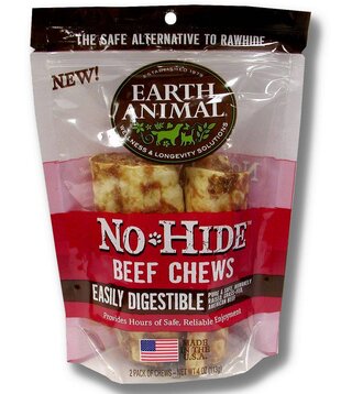 Earth Animal Dog No Hide Chews 4 Inch 2 Pack