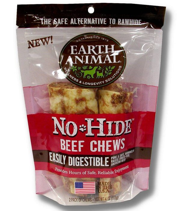 Earth Animal Dog No Hide Chews 4 Inch 2 Pack