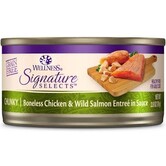 Wellness Canned Cat Signature Selects Chicken Salmon Chunky 2.8 oz