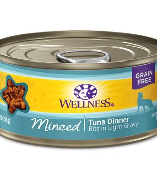 Wellness Canned Cat Minced Tuna 5.5 Oz