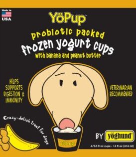 Yoghund All Natural Banana & Peanut Butter Frozen Yogurt