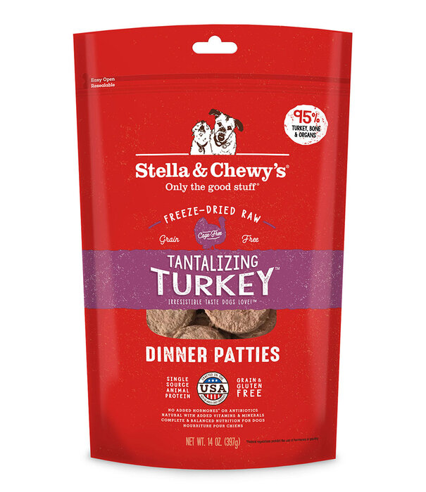 Stella & Chewy's Freeze-Dried Dinner Patties Turkey, 14 oz
