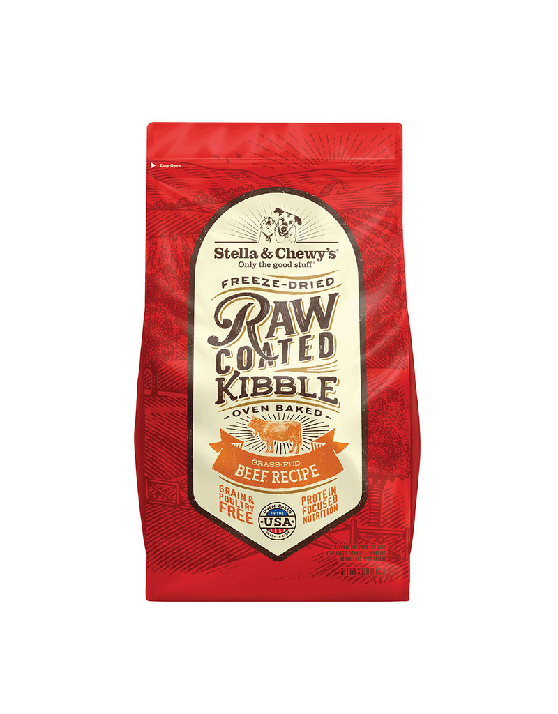 Stella & Chewy's Dry Dog Raw Coated Beef Kibble 3.5 lb