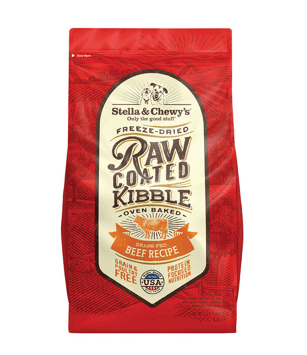 Stella & Chewy's Dry Raw Coated Beef Recipe Dog 22 lb