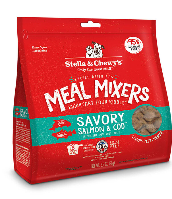 Stella & Chewy's Freeze-Dried Meal Mixer Savory Salmon & Cod 18 oz