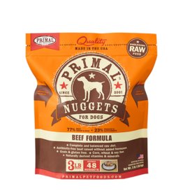 Primal Frozen Raw Dog Beef Nuggets 3 lb