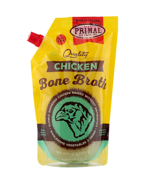 Primal Dog Frozen Chicken Bone Broth 20 Oz