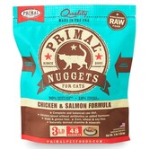 Primal Frozen Raw Cat Chicken/Salmon Nuggets 3 Lb