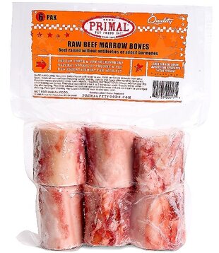 Primal Frozen Raw Beef Bone Marrow 2" 6pk