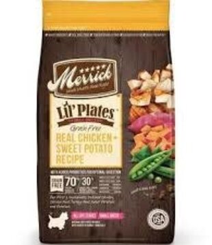Merrick Dry Dog Lil' Plates Grain Free Chicken Sweet Potato 4 Lb
