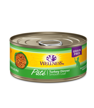 Wellness Canned Cat Turkey Pate 5.5 oz