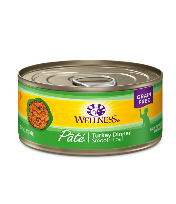Wellness Canned Cat Turkey Pate 5.5 oz