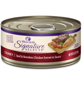 Wellness Canned Cat Signature Selects Chicken W/ Beef Chunky 5.3 oz