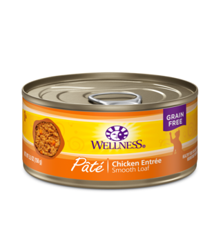Wellness Canned Cat Chicken Pate 5.5 oz