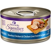 Wellness Canned Cat Signature Selects Chicken & Chicken Liver Shredded 5.3 oz