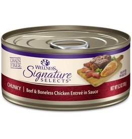 Wellness Canned Cat Signature Selects Chicken W/ Beef Chunky 2.8 oz