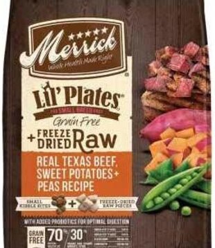 Merrick Dry Dog Freeze-Dried Lil Plates Beef 4 Lb