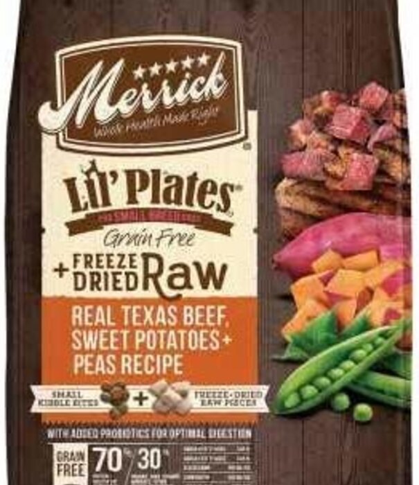 Merrick Dry Dog Freeze-Dried Lil Plates Beef 4 Lb