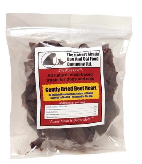 Abady Dog & Cat Treat Beef Heart 4oz