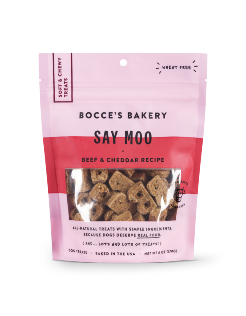 Bocce's Bakery Bocce's Bakery Soft & Chewy Say Moo 6 oz