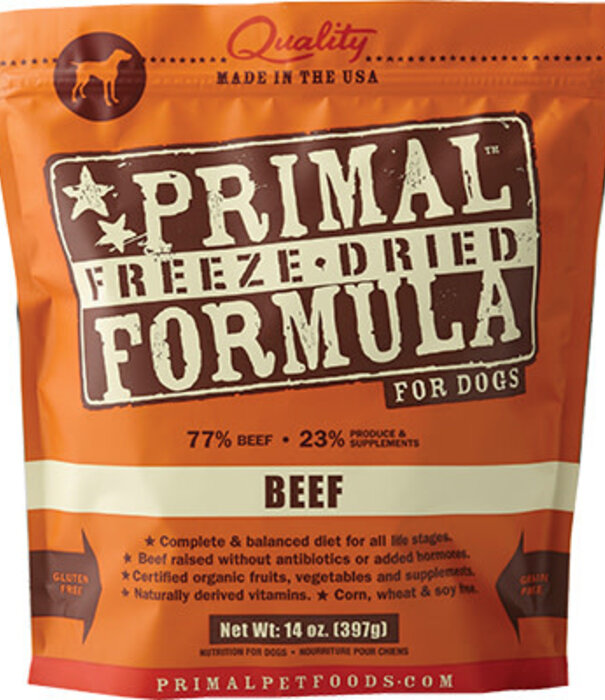 PRIMAL DOG FREEZE DRIED NUGGET BEEF 14OZ