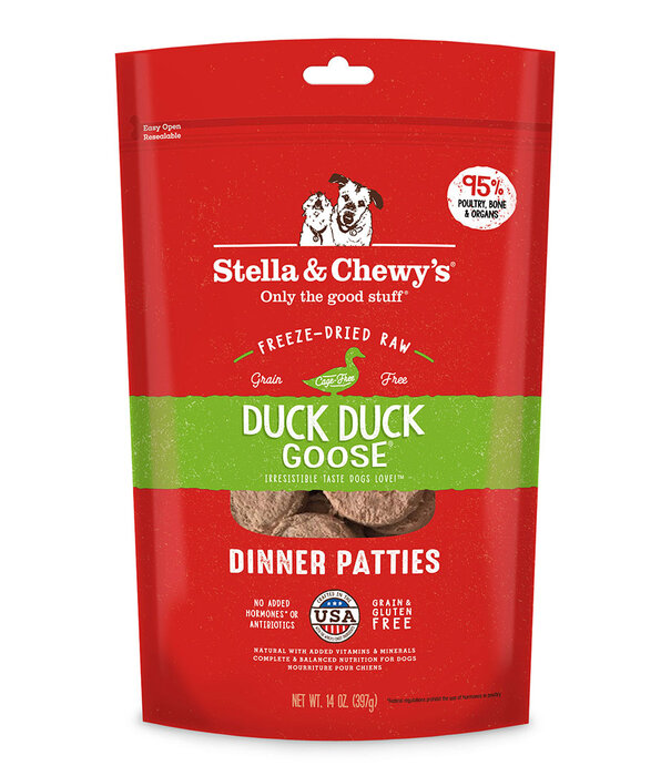 Stella & Chewy's Freeze-Dried Dinner Patties Duck Duck Goose 14 oz