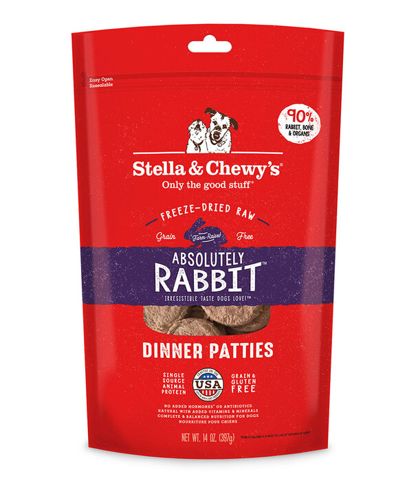 Stella & Chewy's Freeze-Dried Dinner Patties Rabbit 14 oz