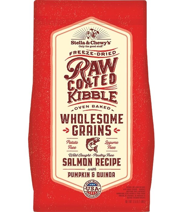 Stella & Chewy's Dry Dog Wholesome Grain Raw Coated Salmon 3.5 Lb