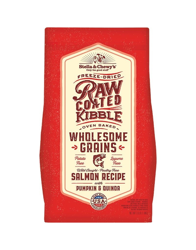 Stella & Chewy's Dry Dog Wholesome Grain Raw Coated Salmon 22 Lb