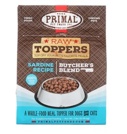 Primal Frozen Raw Butcher's Blend Topper Sardine 2 LB