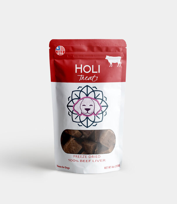 Holi Chow Holi Chow Dog Freeze Dried Beef Liver Treats 4 OZ