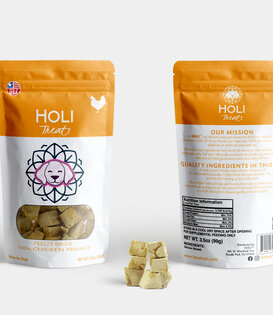 Holi Chow Dog Freeze Dried Chicken Breast Treats 3.5 oz
