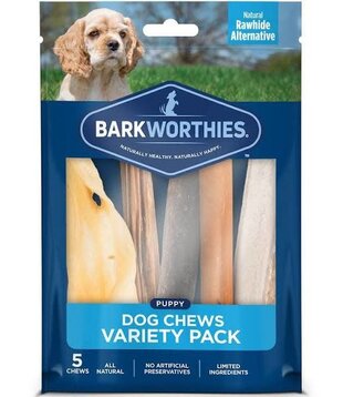 Barkworthies Dog Chews Puppy Variety Pack