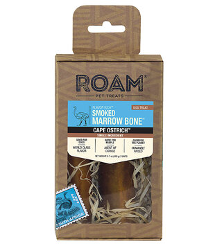 Roam Smoked Ostrich Marrow Bone Small 2 Pack