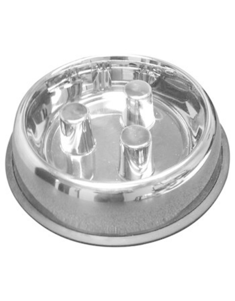 slow feed dog bowl stainless steel